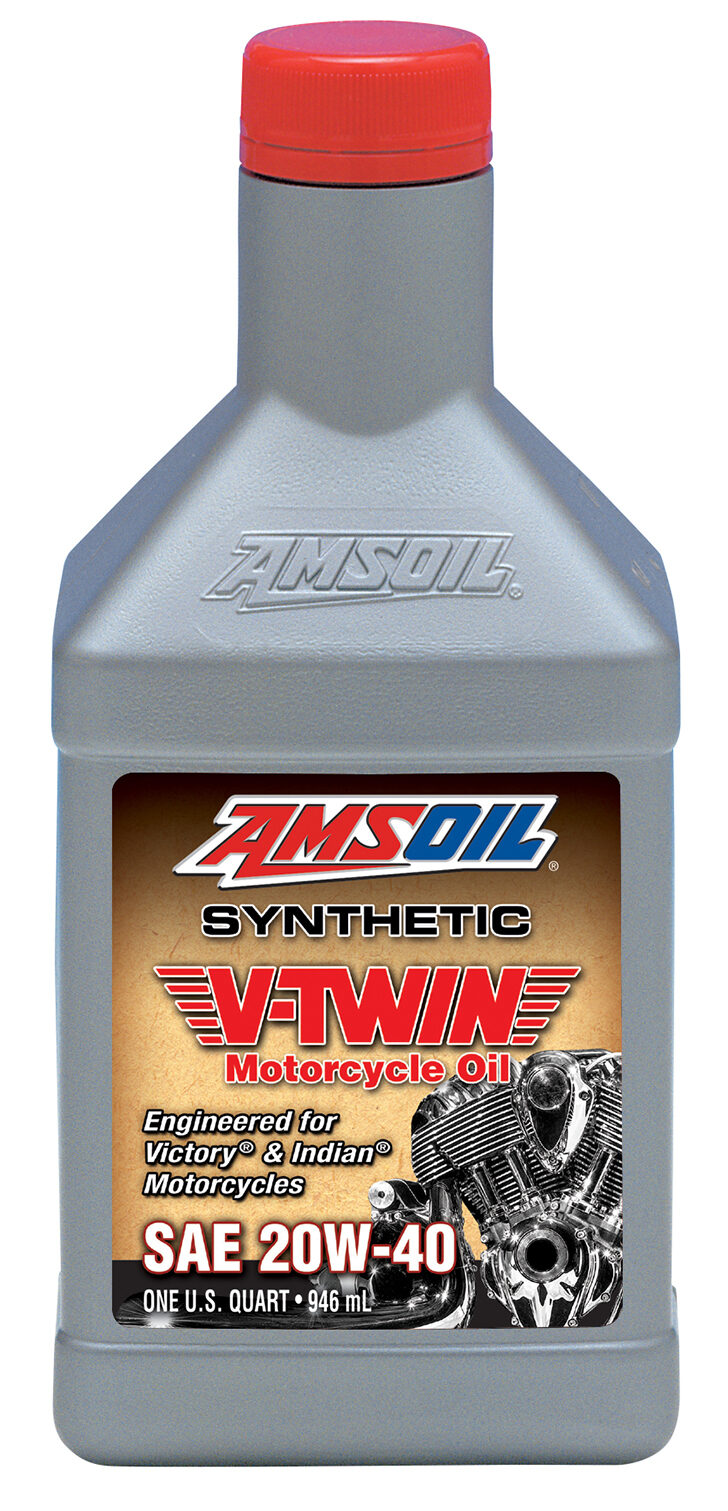 AMSOIL 20W-40 100% Synthetic V-Twin Motorcycle Oil