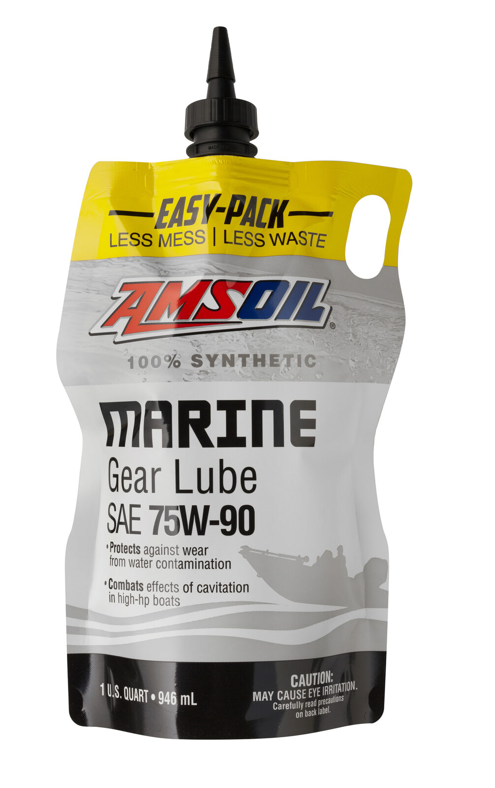 AMSOIL 75W-90 100% Synthetic Marine Gear Lube Quart Easy Pack