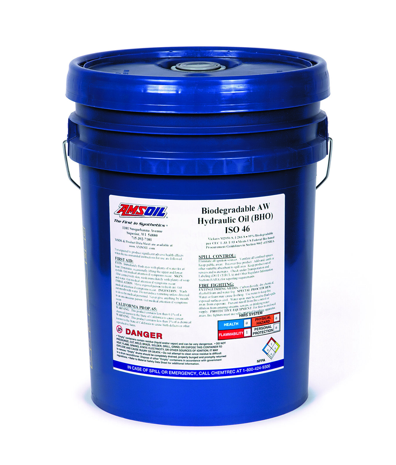 AMSOIL ISO 46 100% Synthetic Biodegradable Hydraulic Oil