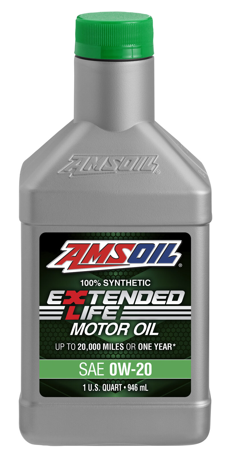 AMSOIL Extended-Life 0W-20 100% Synthetic Motor Oil Quart
