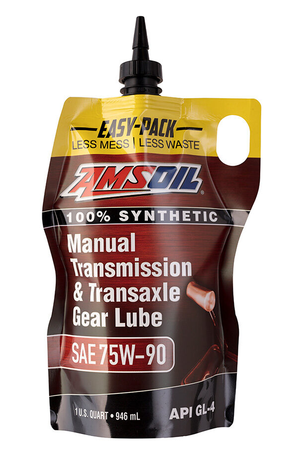 AMSOIL 75W-90 Manual Transmission & Transaxle Gear Lube Quart Easy Pack