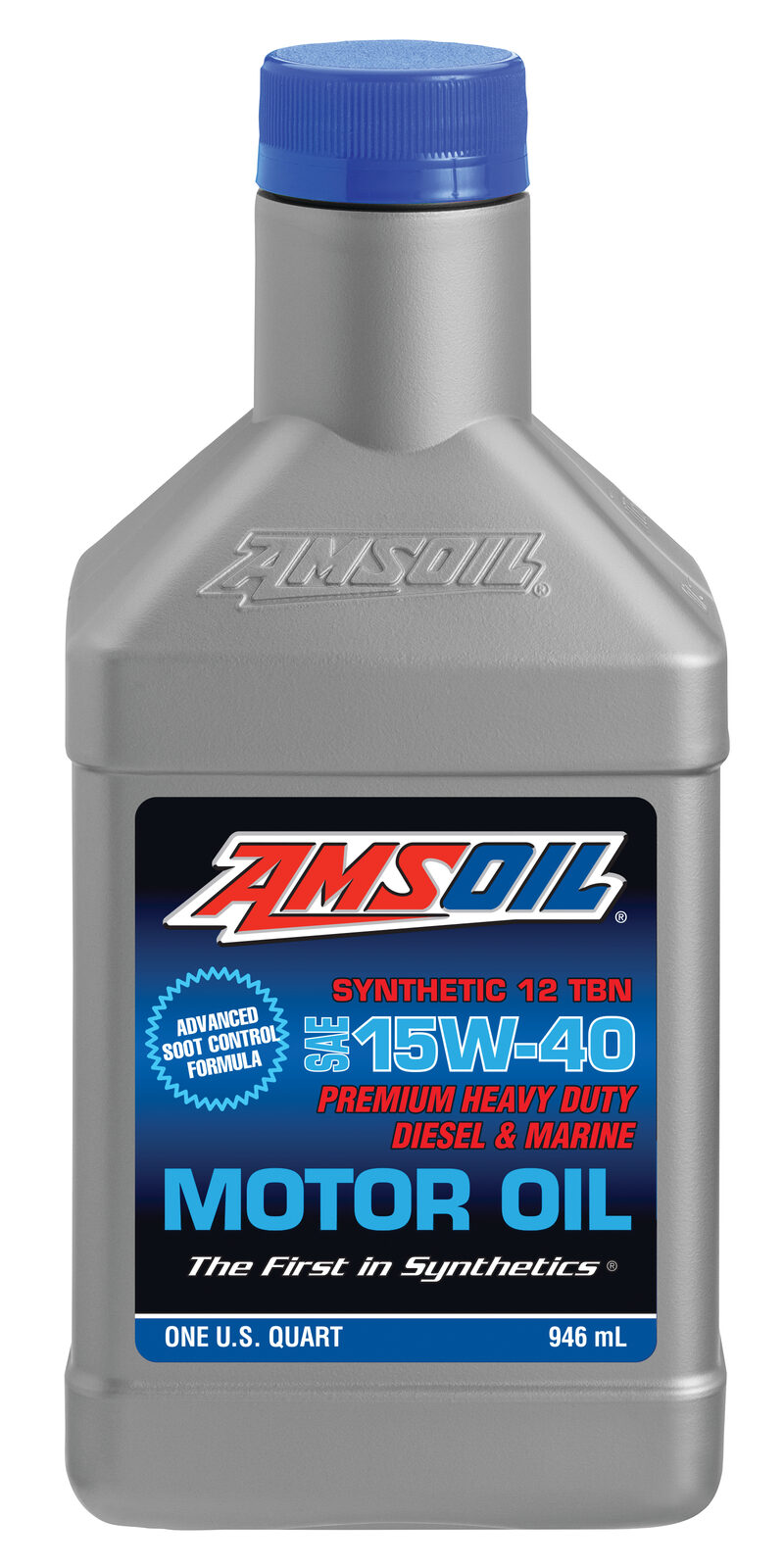 AMSOIL 15W-40 Heavy-Duty Diesel and Marine Oil Quart