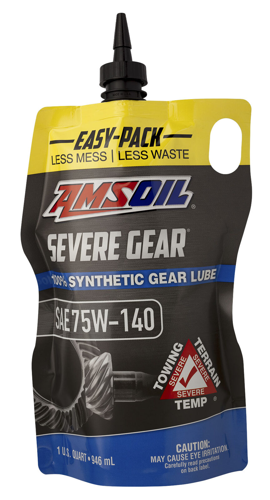 AMSOIL SEVERE GEAR® 75W-140 100% Synthetic Gear Lube Quart Easy Pack