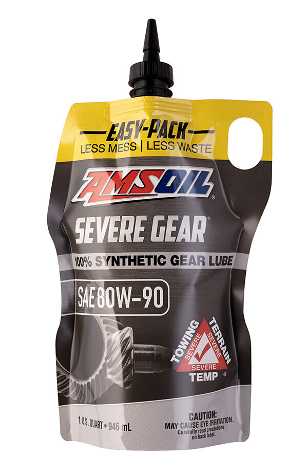 AMSOIL SEVERE GEAR® 80W-90 100% Synthetic Gear Lube Quart Easy Pack