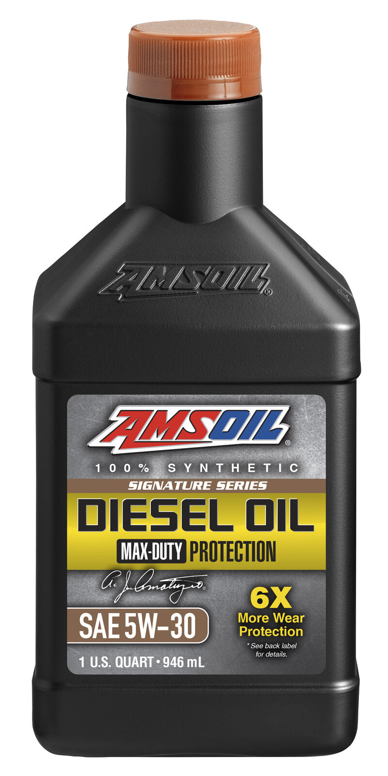 AMSOIL Signature Series 5W-30 100% Synthetic Max-Duty Diesel Oil  Quart