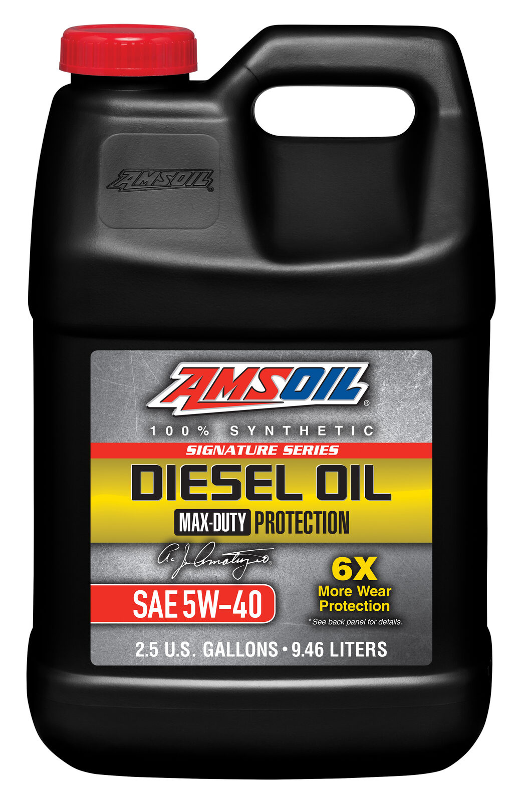 AMSOIL Signature Series 5W-40 100% Synthetic Max-Duty Diesel Oil 2.5 Gallon