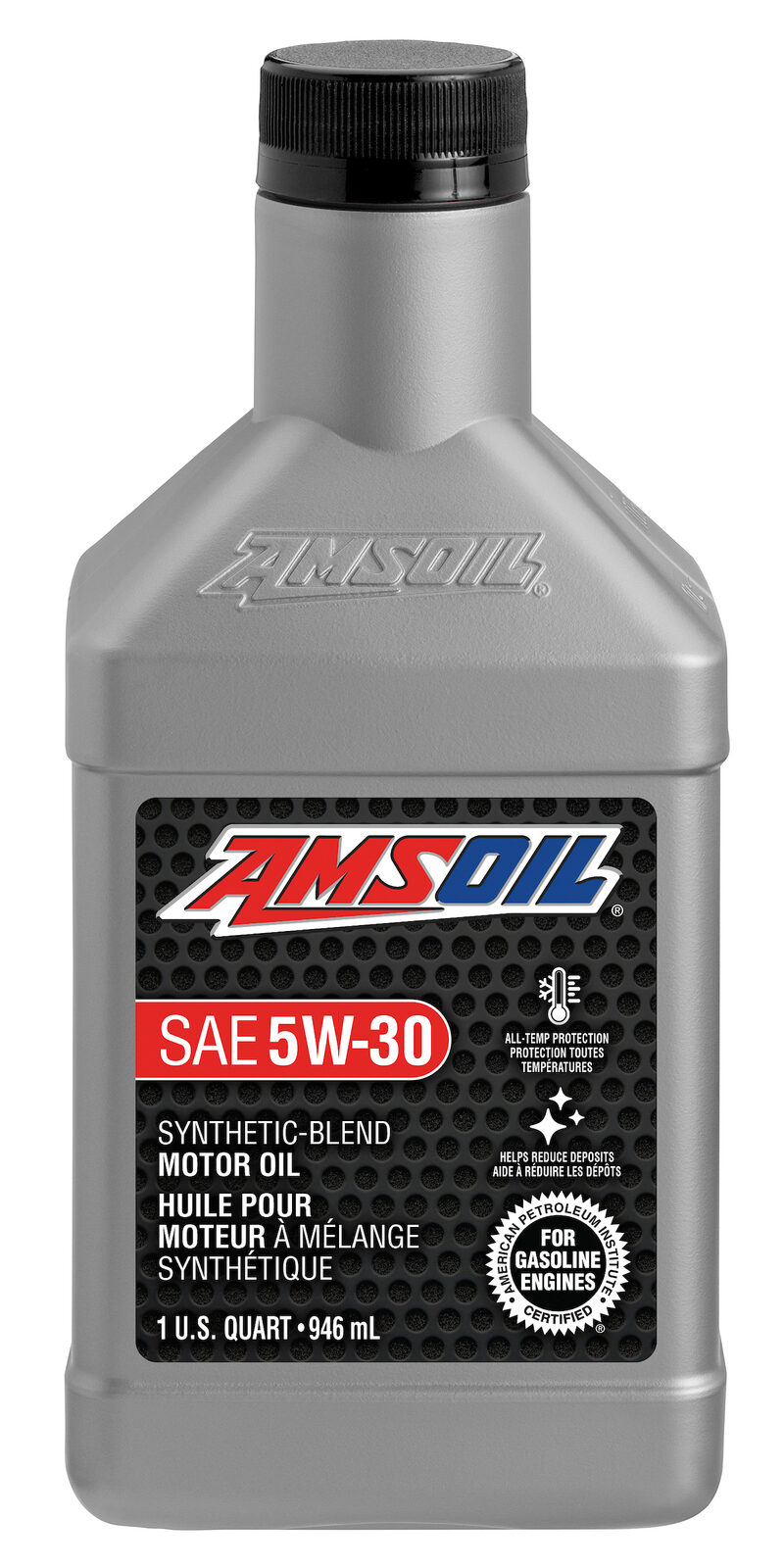 AMSOIL 5W-30 Synthetic-Blend Motor Oil Quart